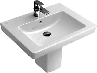 Waschtisch 650 mm, m.HL, m. ÜL more4YOU, topweiß – Bild 3