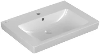 Waschtisch 650 mm für Möbel, m.HL, m. ÜL more4YOU, topweiß – Bild 5