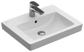 Villeroy & Boch Waschbecken Subway 2.0 7113F5 550x 440mm Rechteck 1HL. m. ÜL. Weiß Alpin – Bild 2