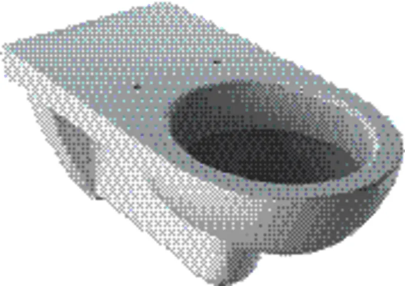 Geberit Renova Comfort Wand-WC Tiefspüler Ausld. 70cm, weiß