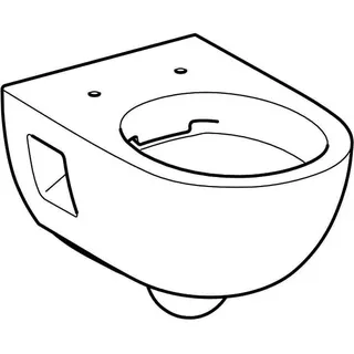 Geberit Renova Wand-WC Tiefspüler teilgeschlossene Form Rimfree, weiß Tect – Bild 4