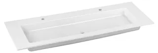 Keuco Keramik-Waschtisch Royal 60 32160, für 2 x 1-Loch Armaturen, weiß