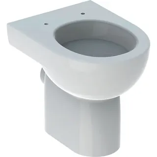 Geberit Renova Stand-WC Tiefspüler Abg. horiz., teilgeschlossene Form