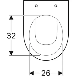 Geberit Renova Stand-WC Tiefspüler Abg. horiz., teilgeschlossene Form – Bild 4