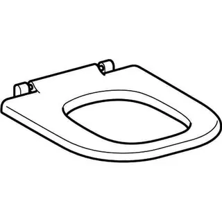 Geberit Renova Comfort WC-Sitzring barrierefrei, eckiges Design, weiß – Bild 3