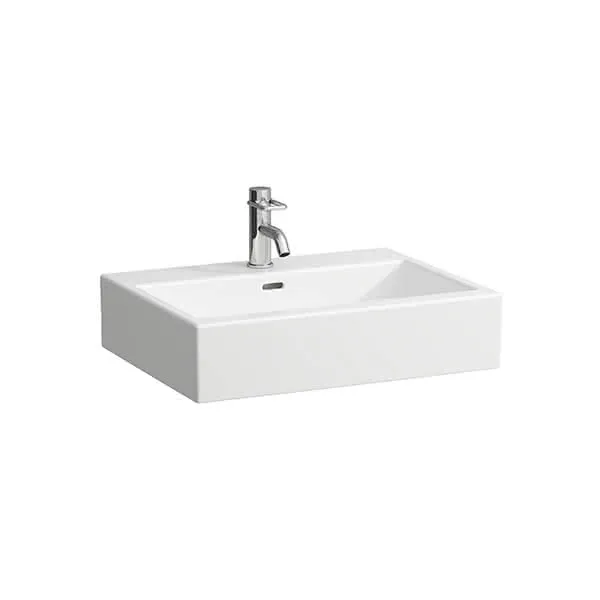 Laufen Aufsatz-Waschtisch LIVING CITY 460x600x155 1 Hahnloch mit Überlauf weiß