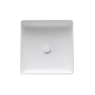 Laufen Waschtisch-Schale LIVING Saphirkeramik quadr. 360x360x130 ohne Hahnloch ohne Überlauf LCC weiß – Bild 2