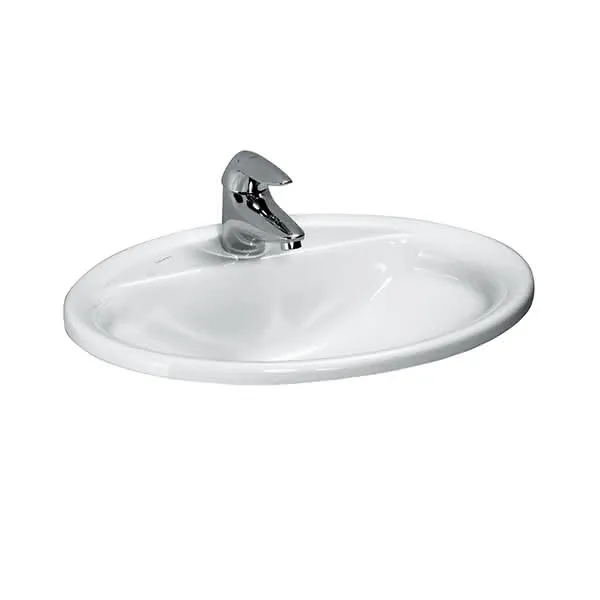 Laufen Einbau-Waschtisch von oben PRO B 440x560x165 1 Hahnloch mit Überlauf weiß