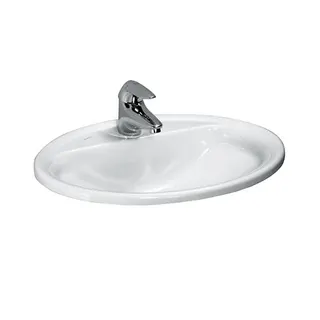 Laufen Einbau-Waschtisch von oben PRO B 440x560x165 1 Hahnloch mit Überlauf weiß