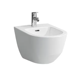 LF Wandbidet PRO 530x360 1 Hl. o. seitl. Loch f. Wasserans LCC weiß