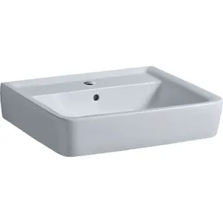 Geberit Renova Plan Waschtisch, 60x48cm mit Hahnloch, mit Überlauf