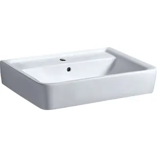 Geberit Renova Plan Waschtisch, 65x48cm mit Hahnloch, mit Überlauf