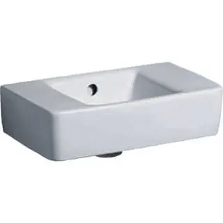Geberit Renova Compact HWB, verk. Ausladung 40x25cm, ohne Hahnloch, mit Überlauf, weiß – Bild 2