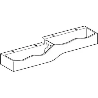 Geberit Bambini Spiel- und Waschlandschaft für 4 Waschtisch-Arm., tieferes Becken links, weiß – Bild 3