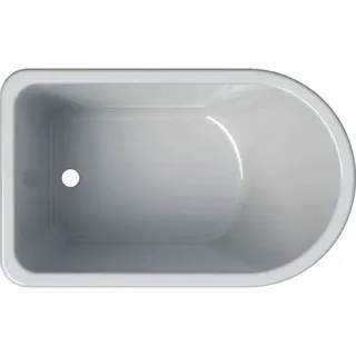 Geberit Bambini asymmetrische Badewanne 47x28,5x76,5cm, weiß – Bild 2