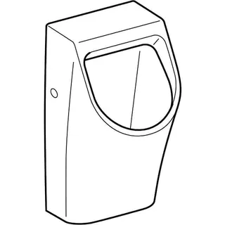 Geberit Renova Plan Urinal, Zulauf von hinten Abgang nach hinten, weiß, KeraTect – Bild 3