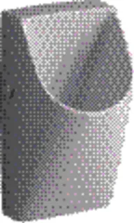 GE Renova Plan Urinal wasserlos Abgang nach hinten, weiß