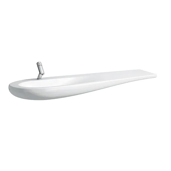 Laufen Waschtisch ALESSI 500x1600x165 Ablage rechts ohne Hahnloch ohne Überlauf LCC Weiß