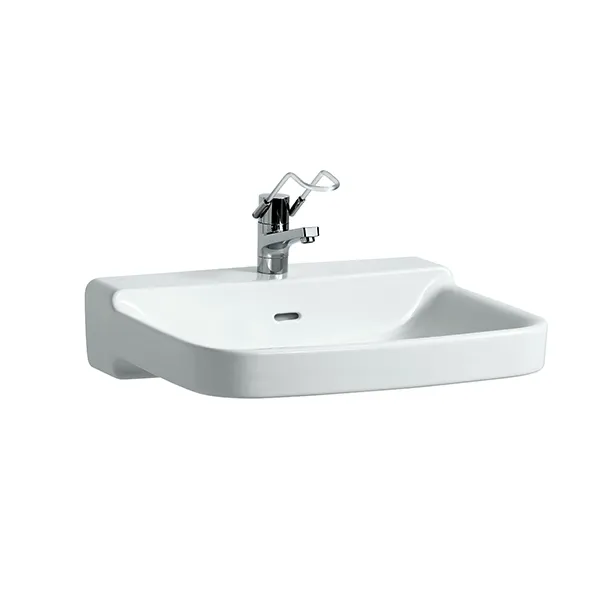 Laufen Waschtisch barr-frei PRO LIBERTY 550x650x190 1 Hahnloch mit Überlauf weiß