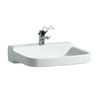 Laufen Waschtisch barr-frei PRO LIBERTY 550x650x190 1 Hahnloch ohne Überlauf Ül-Kanal unten geschl. we