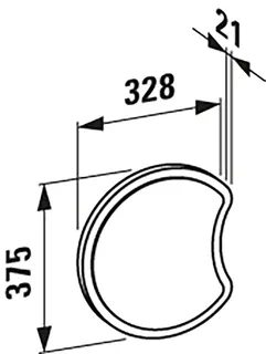 Laufen Raupensegment FLORAKIDS 328x21x375 m.Spiegel avocadogrün – Bild 2