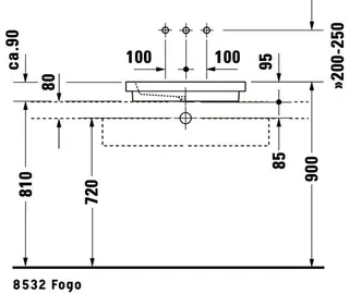 Duravit Aufsatzbecken 2nd floor 580 mm ohne ÜL, o. HLB, geschl., weiß WG – Bild 4