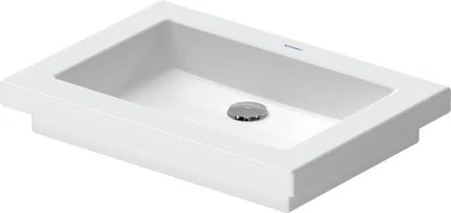 Duravit Einbauwaschtisch 2nd floor 580 mm EB ohne ÜL, o. HLB, weiß