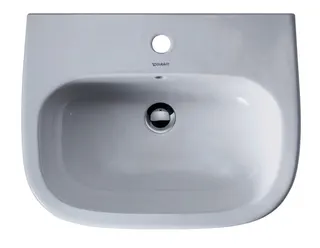 Duravit Waschtisch D-Code 600 mm mit ÜL, mit HLB, 1 HL, weiß – Bild 2