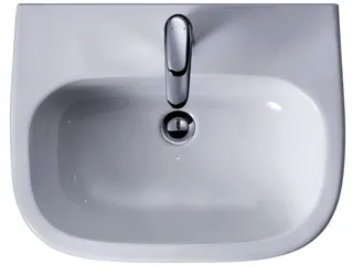 Duravit Waschtisch D-Code 600 mm mit ÜL, mit HLB, 1 HL, weiß – Bild 3