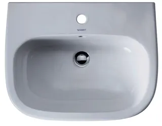 Duravit Waschtisch D-Code 600 mm mit ÜL, mit HLB, 1 HL, weiß – Bild 4