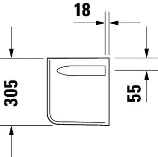 Duravit Halbsäule D-Code für 231065/231060/231055/034812, weiß – Bild 5