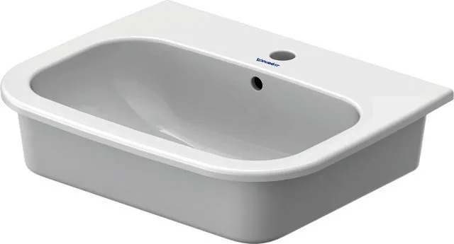Duravit Einbauwaschtisch D-Code 545 mm EB v.oben, m.ÜL, m.HLB, 1 HL, weiß