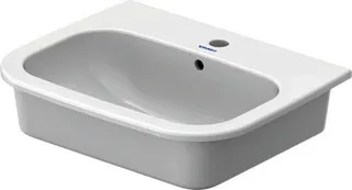 Duravit Einbauwaschtisch D-Code 545 mm EB v.oben, m.ÜL, m.HLB, 1 HL, weiß