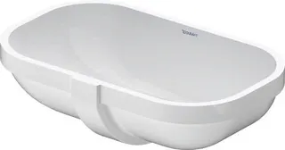 Duravit Einbauwaschtisch D-Code 495 mm EB v.unten, mit ÜL, ohne HLB, weiß