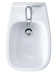 DU Wand-Bidet D-Code 545 mm mit ÜL, mit HLB, 1 HL, weiß