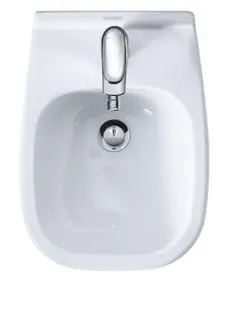 DU Wand-Bidet D-Code Compact 480 mm mit ÜL, mit HLB, 1 HL, weiß