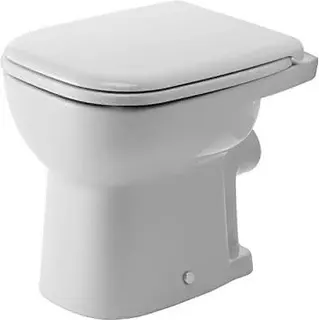 Duravit Stand-WC D-Code 480 mm Flachspüler, Abgang waagrecht, weiß
