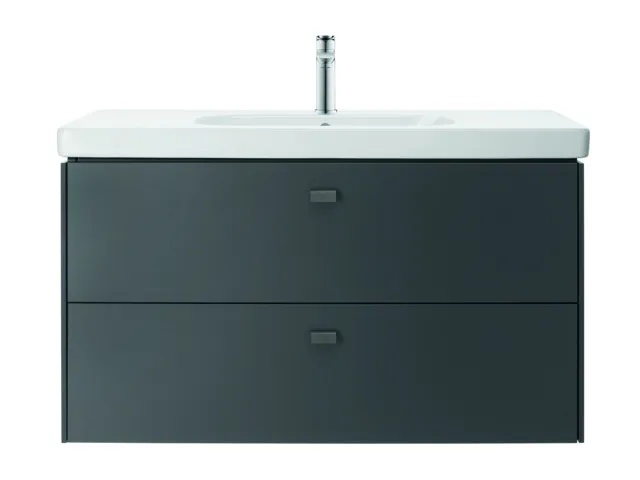 DU Möbelwaschtisch D-Code 1050 mm Weiß mit ÜL, mit HLB, 1 HL