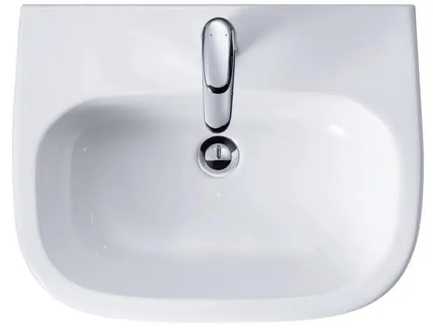 Duravit Waschtisch D-Code Med 600 mm ohne ÜL, mit HLB, 1 HL, weiß