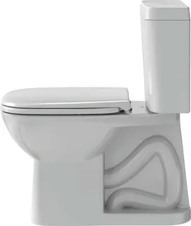 Duravit WC-Sitz D-Code mit Absenkaustomatik Scharniere edelstahl, lang, weiß – Bild 3