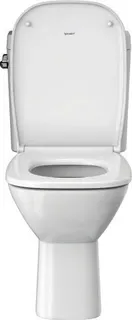Duravit WC-Sitz D-Code mit Absenkaustomatik Scharniere edelstahl, lang, weiß – Bild 4