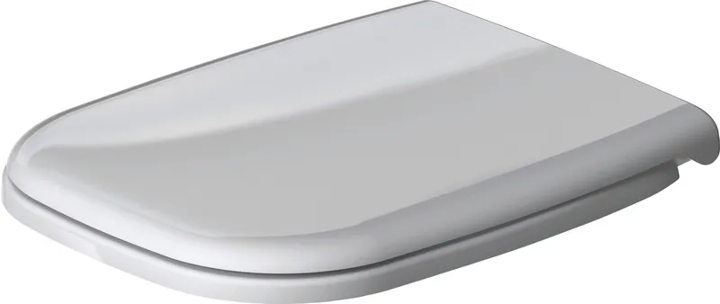 Duravit WC-Sitz D-Code Compact ohne SoftClose Scharniere edelstahl, weiß