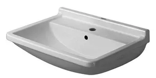 Duravit Waschtisch Starck 3 650 mm mit ÜL, mit HLB, 1 HL, weiß WonderGliss