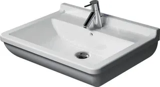 Duravit Waschtisch Starck 3 650 mm mit ÜL, mit HLB, 1 HL, weiß – Bild 3