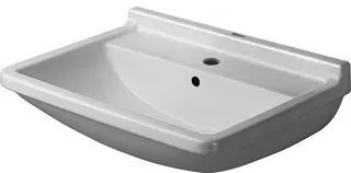 Duravit Waschtisch Starck 3 650 mm mit ÜL, mit HLB, 1 HL, weiß – Bild 4