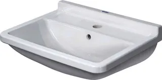 Duravit Waschtisch Starck 3 600 mm mit ÜL, mit HLB, 1 HL, weiß – Bild 2