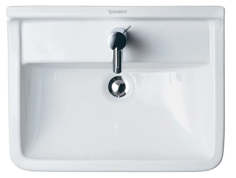 Duravit Waschtisch Starck 3 550 mm mit ÜL, mit HLB, 1 HL, weiß