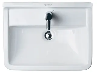 Duravit Waschtisch Starck 3 550 mm mit ÜL, mit HLB, 1 HL, weiß