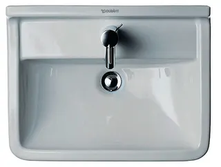 Duravit Waschtisch Starck 3 550 mm mit ÜL, mit HLB, 1 HL, weiß – Bild 4