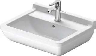 Duravit Waschtisch Starck 3 550 mm mit ÜL, mit HLB, 1 HL, weiß WonderGliss
